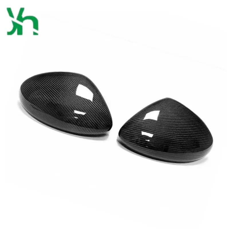 لبورشه بوكستر كايمان 718 982 2016-2023 ألياف الكربون سيارة غطاء مرآة جانبية استبدال غطاء مرآة الرؤية الخلفية