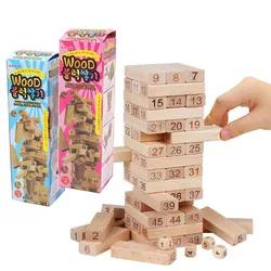 48/69PCS Building Balance Blocks Game Toy Wooden Domino Stacked Korea For Family Party Montessorri Childrens Adult Toys