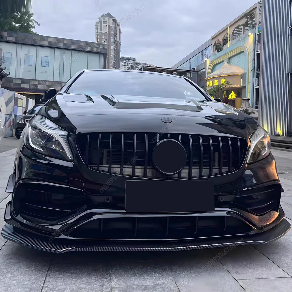 

GT Style Front Grille Bumper Grill For Mercedes Benz W176 A160 A180 A200 A220 A250 A45 AMG Facelift 2016-2018 Black Kits Tuning