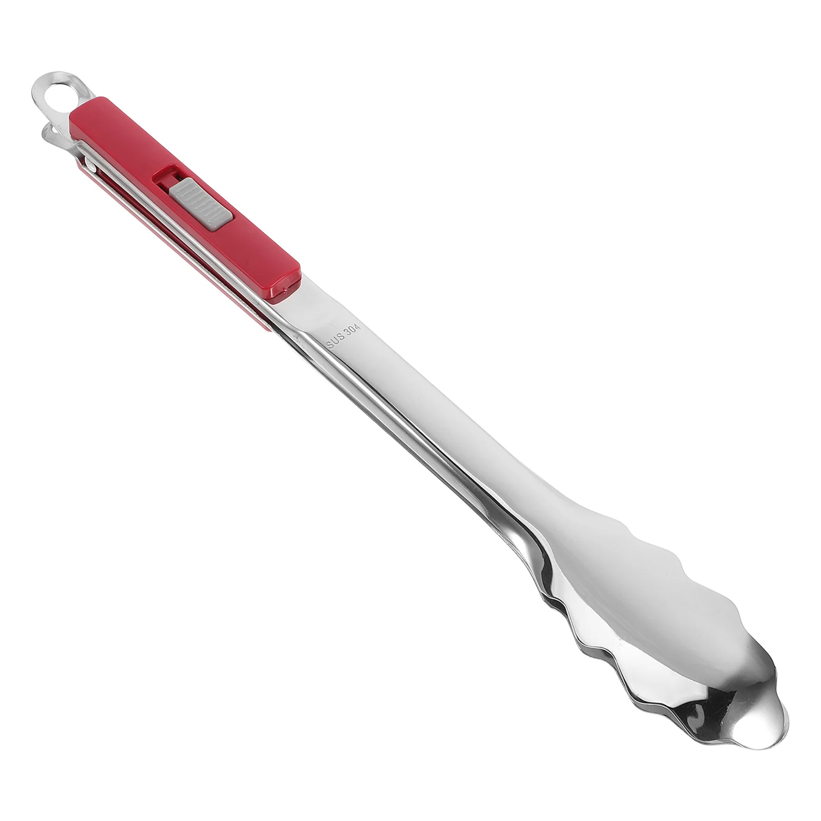 

Grilling Tongs Grill Tongs For Outdoor Grill Inch Stainless Steel Red Bbq Sausage Holder Long Metal Kitchen Tool For Outdoor