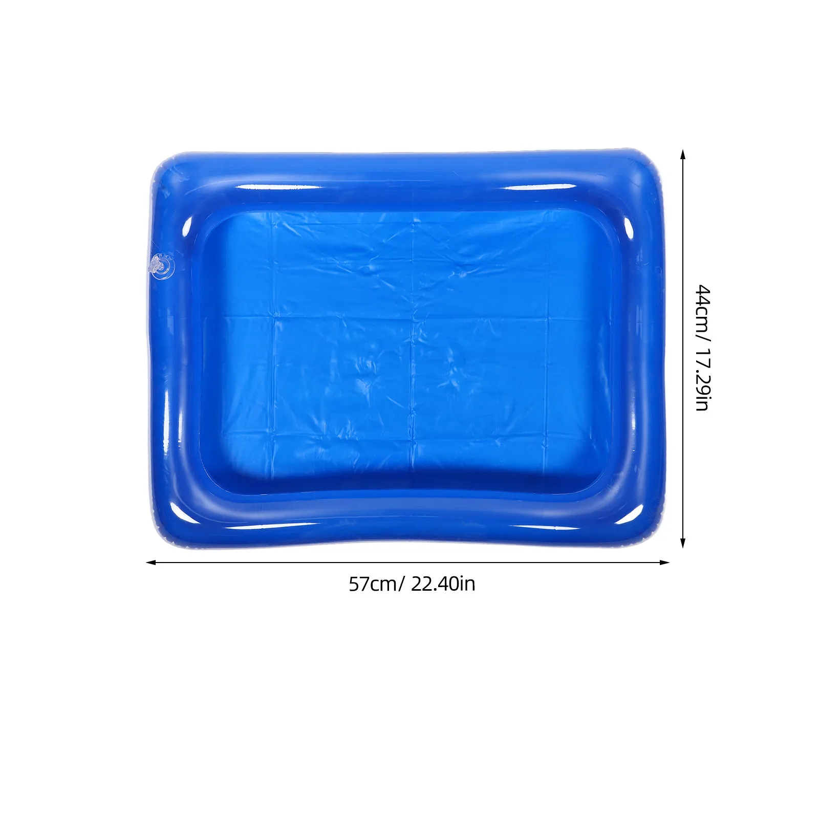 Home Use Inflatable Sandbox for Kids Quick Setup No Spill Design Educational Sand Play Mat for Toddlers and Preschoolers Blue