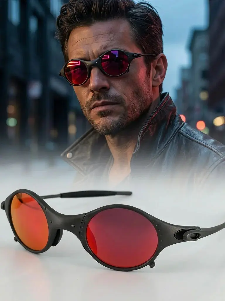 AliExpress YTYIN Cycling Glasses Unisex Mars Sand Black Punk Retro Metal Mirror Sunscreen Futuristic