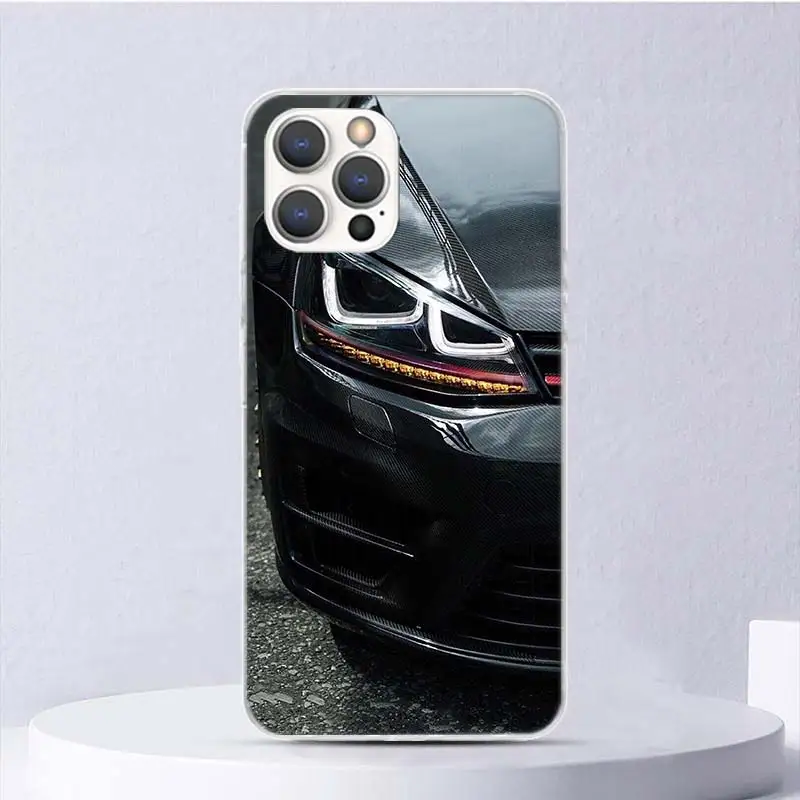 Sport Car Golf R 7 Soft Case For iPhone 16 15 Plus 11 12 13 Mini 14 Pro Max Apple Phone Cover X XS XR SE 7 8 SE Coque 11 12 13 M