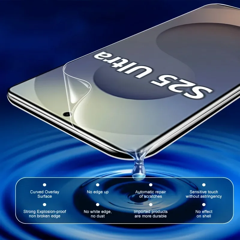 Гидрогелевая пленка 4 шт. для Samsung S25 Ultra S20 S22 S21 S23 FE S25 Plus Note 20 Ultra 10, защитная пленка для экрана Galaxy S24 Ultra Film