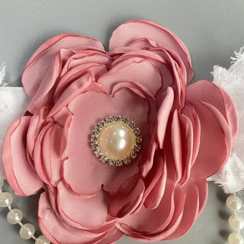 

U4LE Wedding Dress Sash Belt Flower Wedding Sash Bridal Belt Ribbon Sash Flower Belt