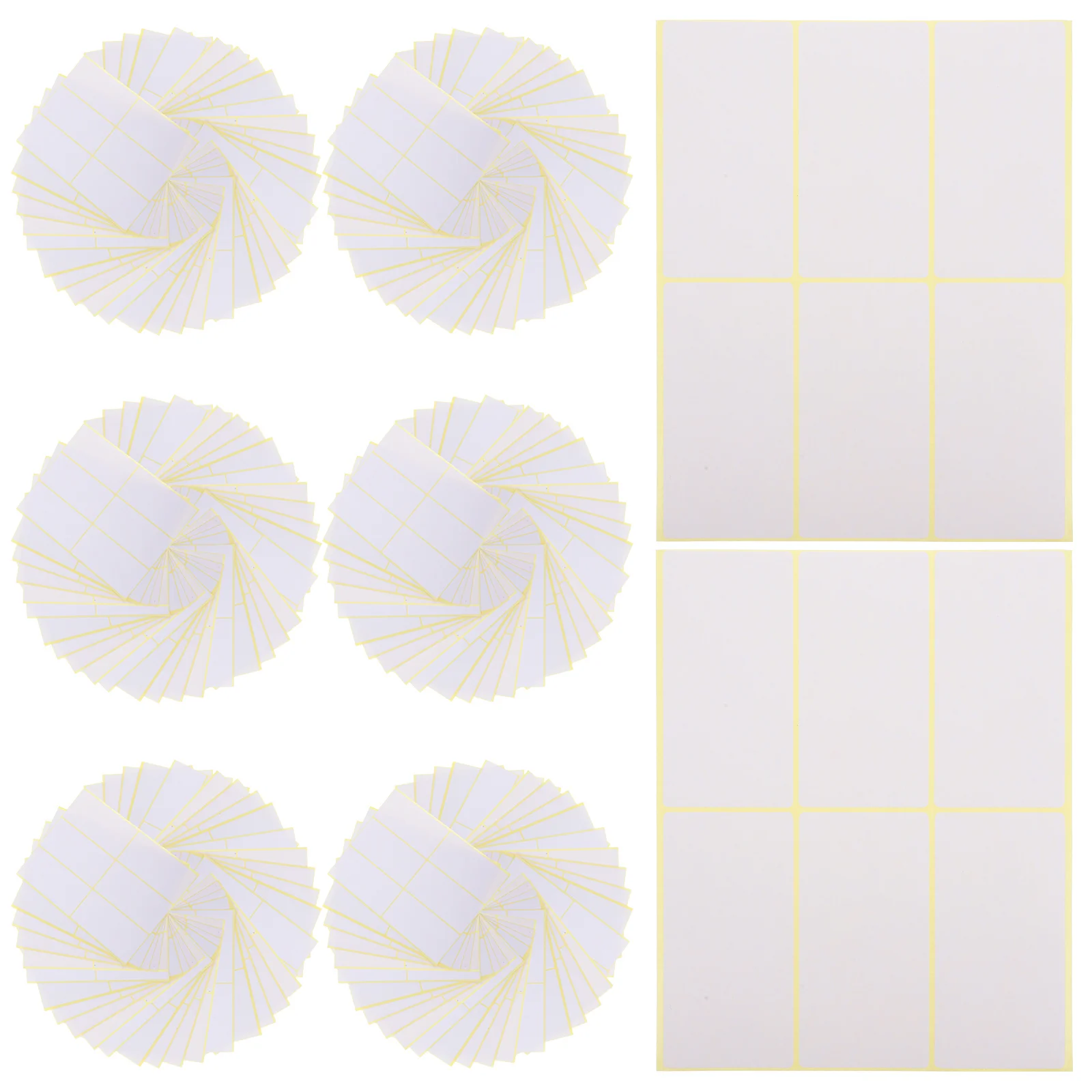 

180pcs Blank Handwritten Labels Coated Paper Adhesive Stickers For Storage Bins Kitchen Filing Organizer Labeling