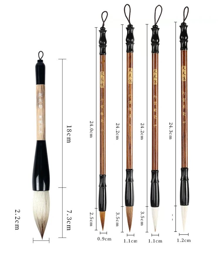 Chinesische Malerei Pinsel Anfänger Kalligraphie Zeichnung Bambus Stift Vorhang Filz Reis Papier Set Landschaft Zeichnung Schreiben Kunst Versorgung – Detail 12