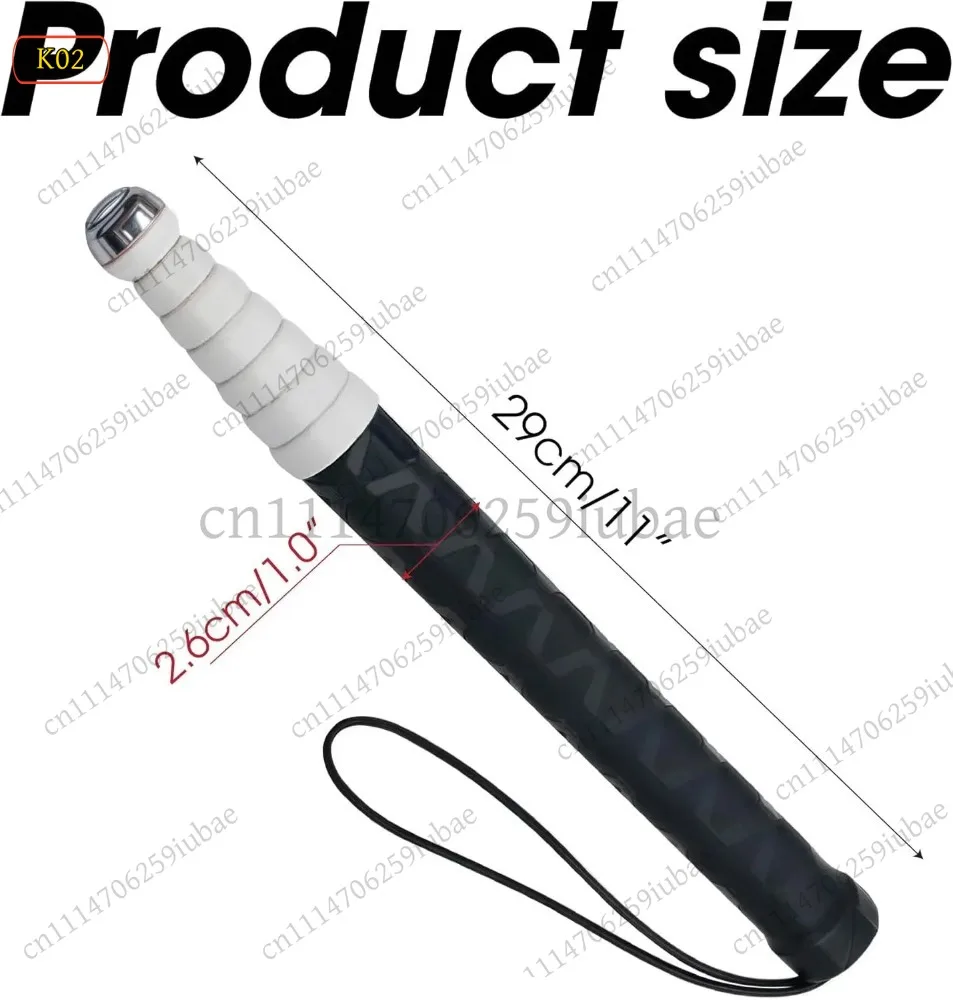 FC_ Titanium Alloy Telescopic Cane Guide Rod Portable Blind Cane for Visually Impaired Multi-Section, Replacement Parts