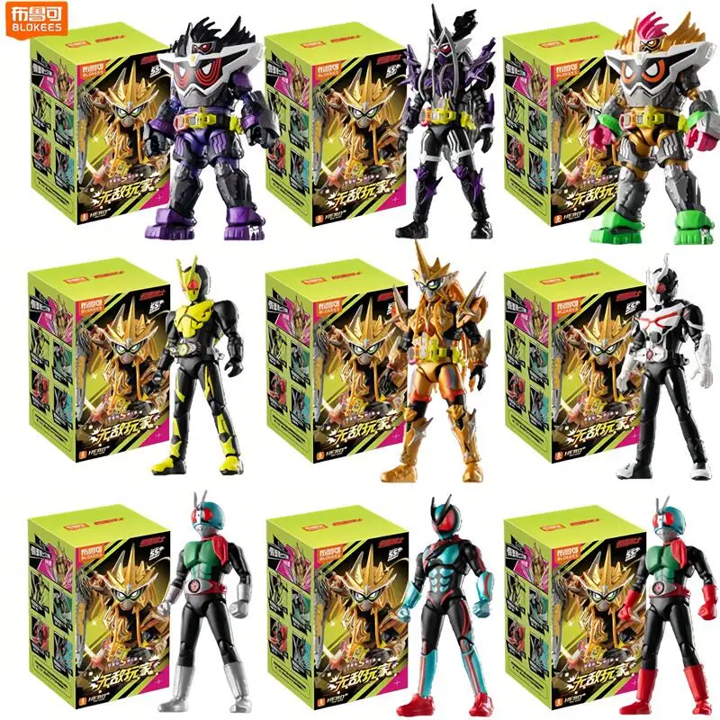 Blokees Kamen Rider Star S Series Caja Sorpresa Juguetes Ensamblables de Caballeros Mascarados Saber GEATS Hopper Kuuga Figura de Acción Regalo ﻿