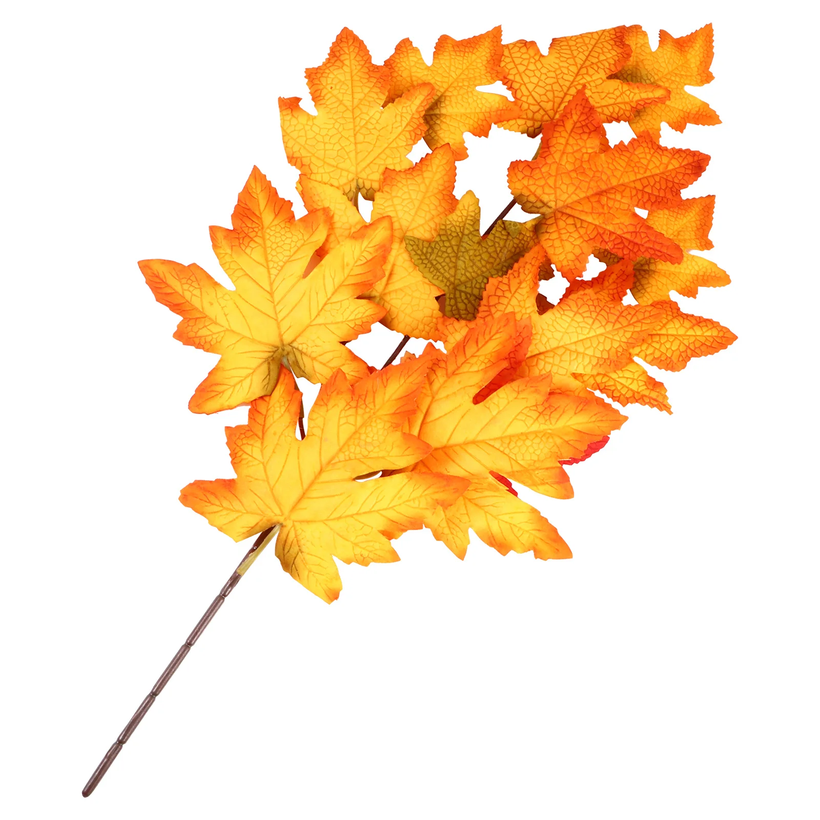 

1pc Simulation Maple Leaf Branch Artificial Thanksgiving Plant Decor For Fall Party Supplies Home Wreath Decoration Autumn