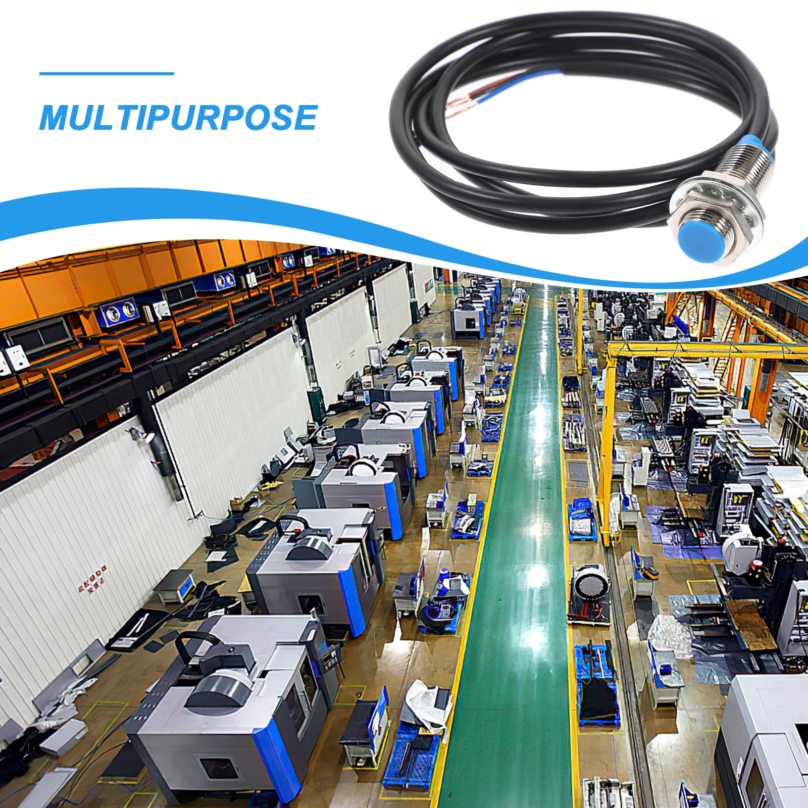 

Proximity Switch Sensor Distance Approach Inductive Normally Open Copper Plastic Hall Effect Electrical Equipment