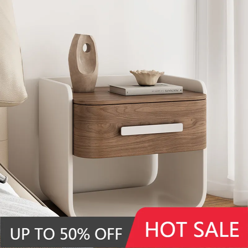 Trendy Aesthetic Nightstand Luxury Modern Nordic Storage Vintage Nightstand Display Muebles Para Dormitorio Bedroom Furniture