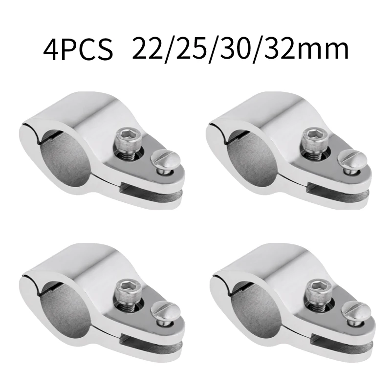 4PCS 316 Stainless Steel Boat Jaw Slide Bimini Top Fitting 22mm 25mm 30mm 32mm Marine Hardware Accessories