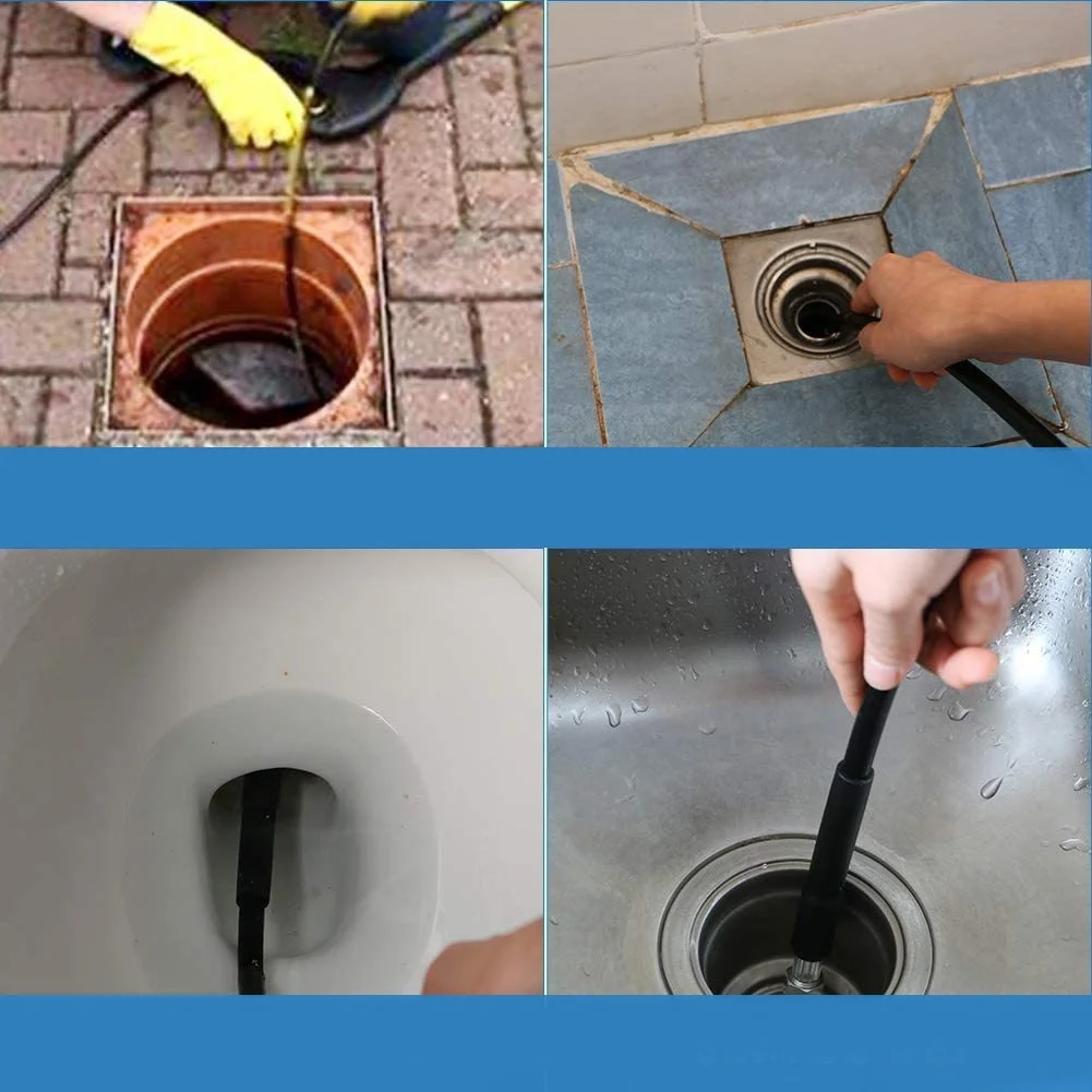 High-pressure Washer Nozzle Car Wash Water Pipe 100FT Drainage Pipe Rotary Orifice 5800PSI For High Pressure Cleaning Machine