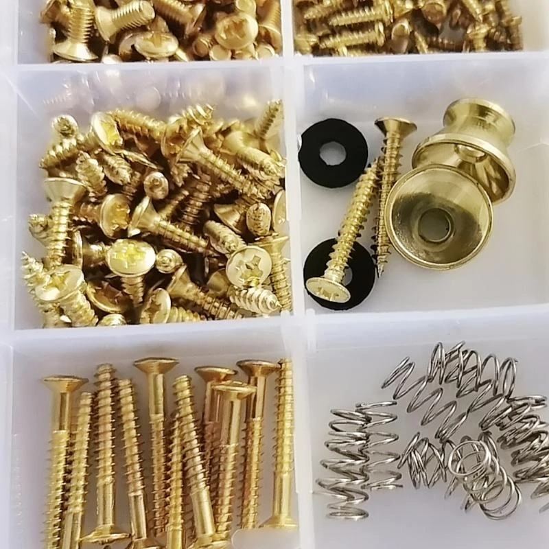 K0EF Guitar Screw 9 Types Assortment Set with Springs for Guitar Bridge, Pickups