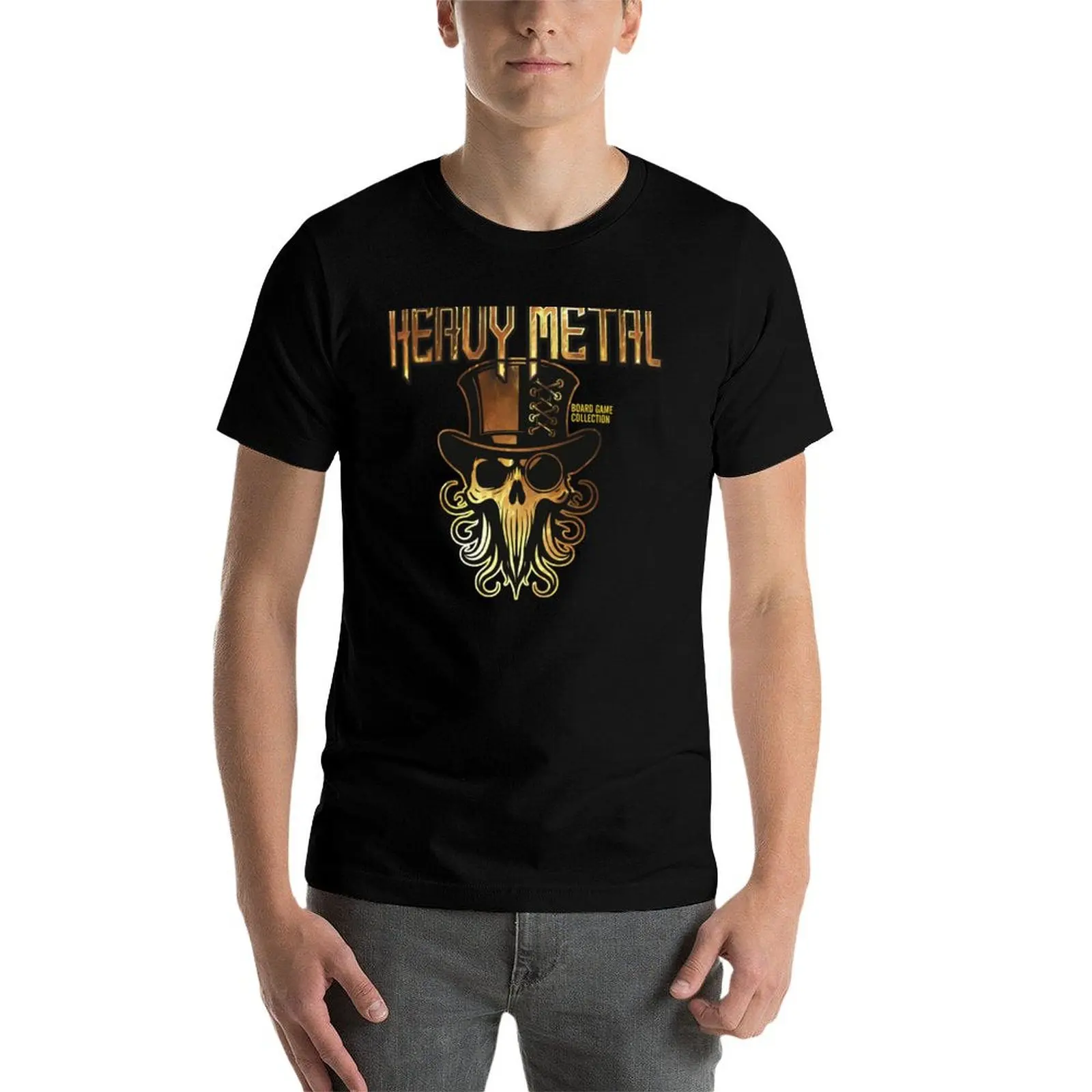 เฮฟวีเมทัลบอร์ดเกมคอลเลกชัน III เสื้อยืดเสื้อยืดสำหรับชาย SLIM FIT ผู้ชายเสื้อยืดผ้าฝ้าย 100%เสื้อยืด