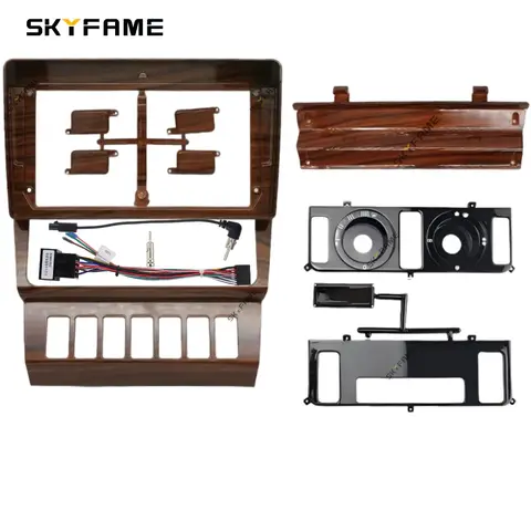 SKYFAME Car Frame Fascia Adapter Canbus Box Android Radio Dash Fitting Panel Kit For Benz E Class W124