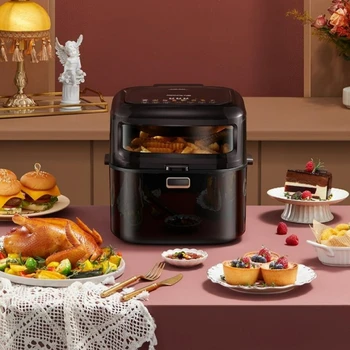 Image Joyoung 220V Air Fryer Oven 6.5 Multifunctional Chips Machine 1400W Visual Non-stick Easy To Clean Electric Fryer