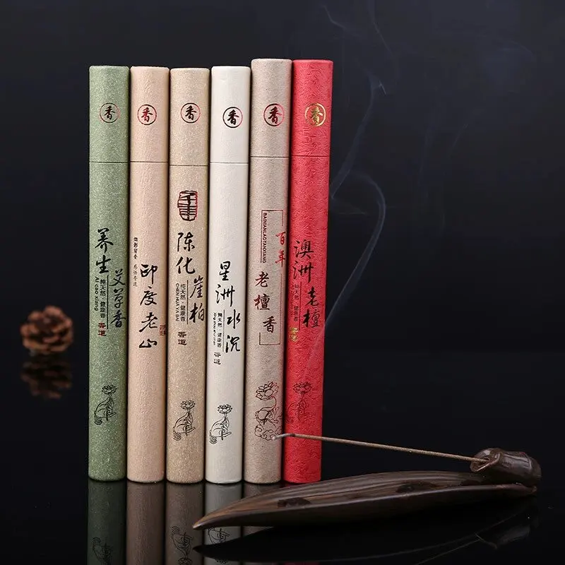 2 Caixas de Incenso Natural de Sândalo 40 Unidades/caixa, Aromas Refrescantes para Ajudar no Sono e Tranquilizar a Mente, para Casa, Escritório e Quarto