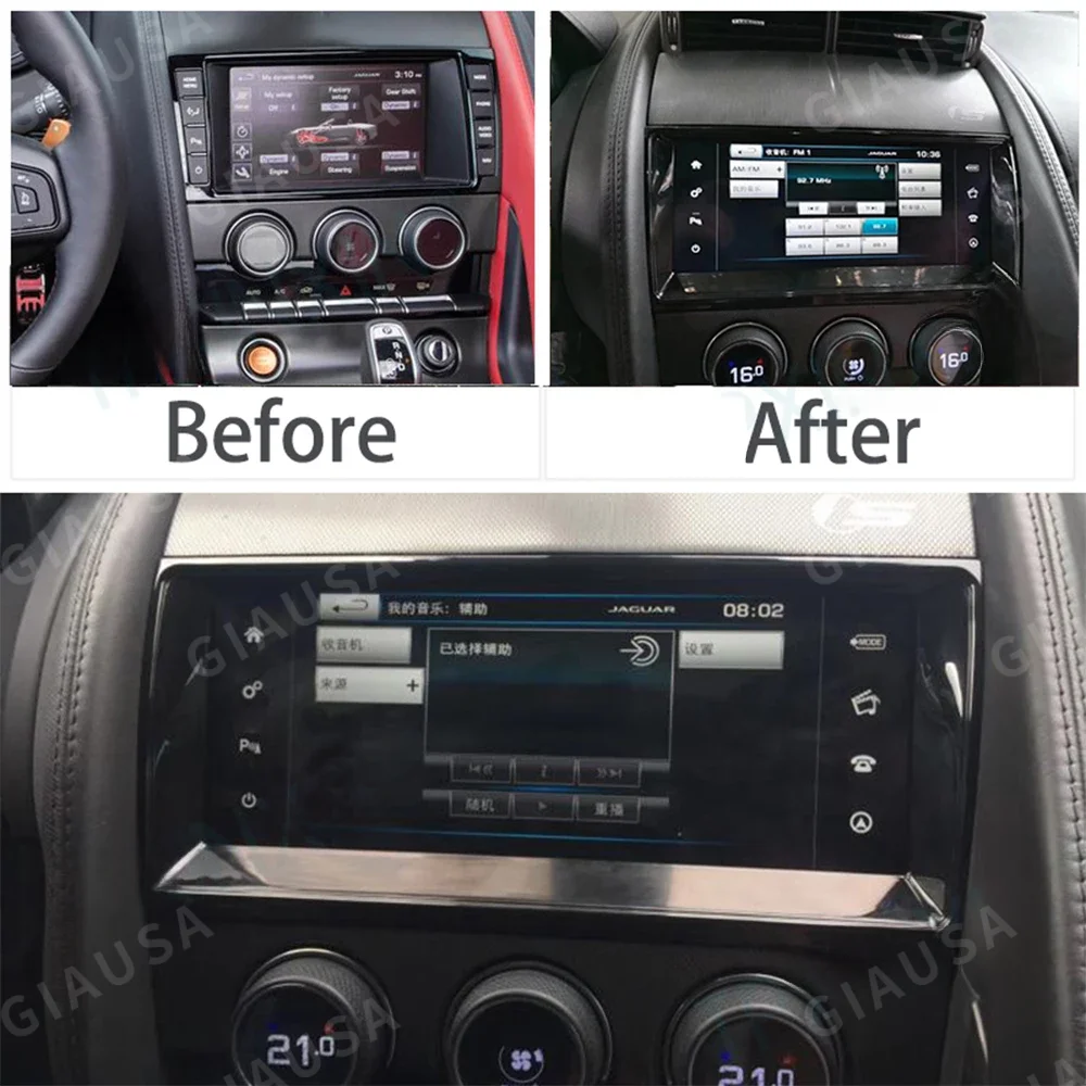 

10.25" Multimedia DVD Player For Jaguar F-TYPE 2013-2024 GPS Accesories Audio Radio Android 14 Stereo Car Head Unit Carplay DSP