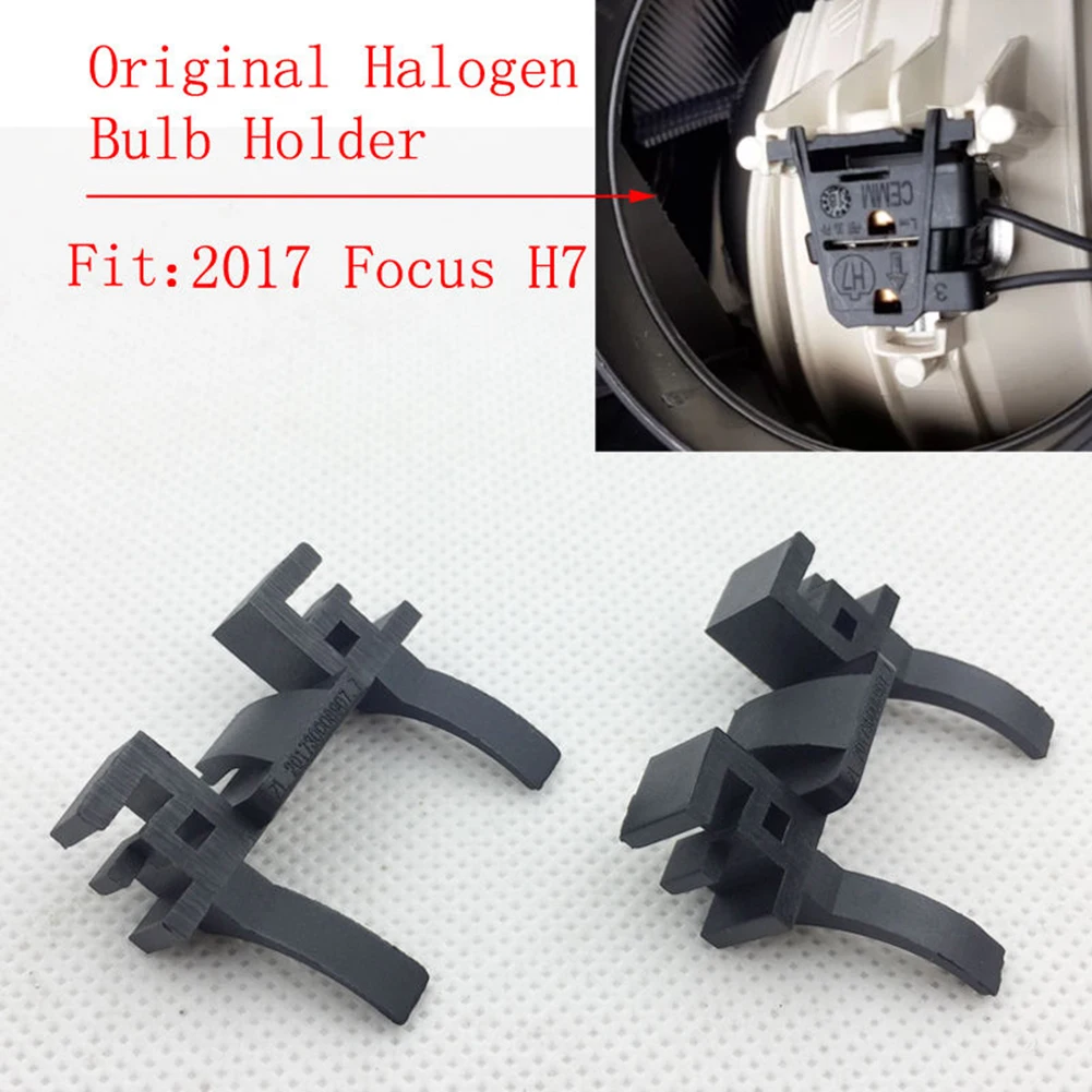 2pcs H7 LED Headlight Bulb Holders Adapters for Focus FIAT Land Rover