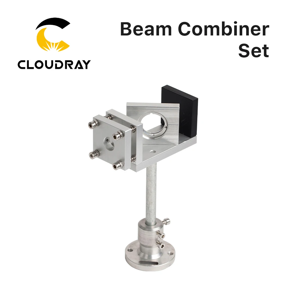 Cloudray Beam Combiner Set 20/25mm ZnSe Laser Beam Combiner + Mount + Laser Pointer for CO2 Laser Engraving Cutting Machine