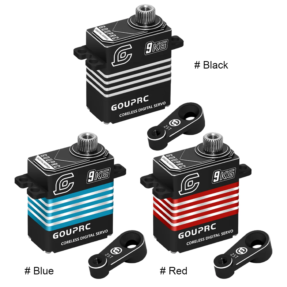 9KG กันน้ํา RC Digital Micro Servo 25T Servo Horn Mini Servo สําหรับ TRX-4 TRX-6 SCX10 III RC Crawler รถ