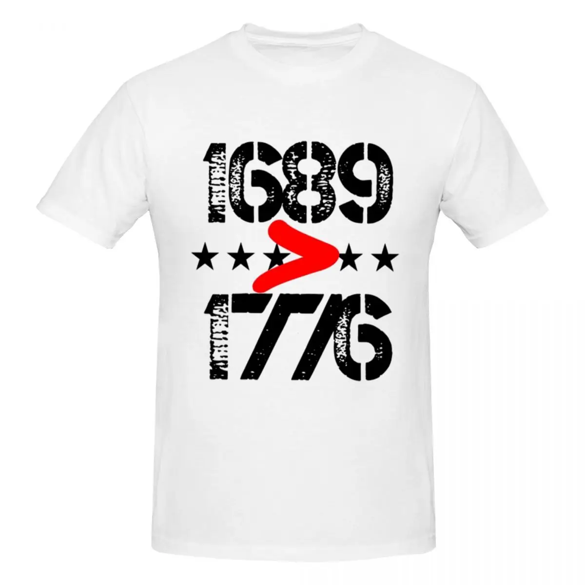 1689 1776 - Confession Of Faith Men T-Shirt Fashion Plus Size T Shirts Men's Crew Neck Cotton Tees Short Summer Male