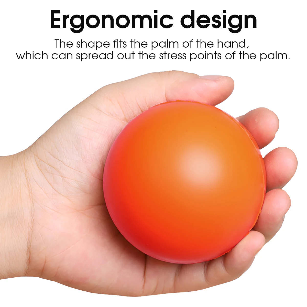 7cm High Elasticity Grasping Ball Finger Strengthening Grasping Massager Exerciser Ball Squeezing Training Muscle Exerciser