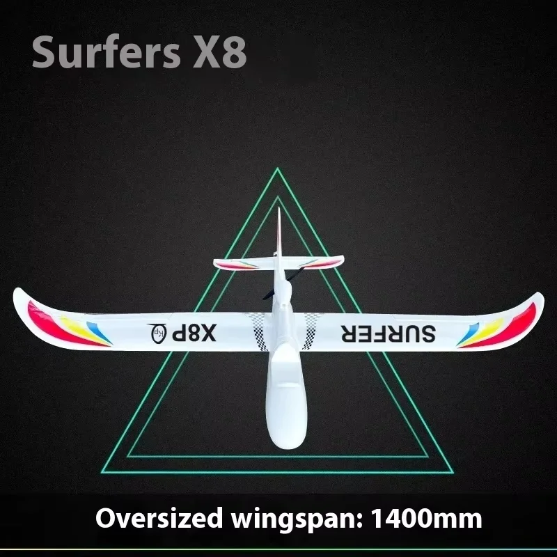 Surfer X8 Epo Drone Fpv Glider 1400mm Wingspan Beginner Model Aircraft Collision Resistant Detachable Remote-Controlled Airplane