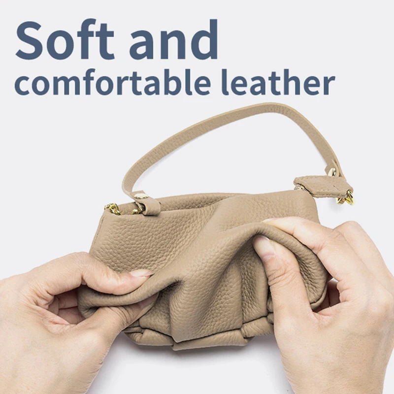 Mini Knödel tragbare Tasche Damen Outdoor-Kosmetik tasche Mode One-Shoulder-Umhängetasche tägliche Kollokation