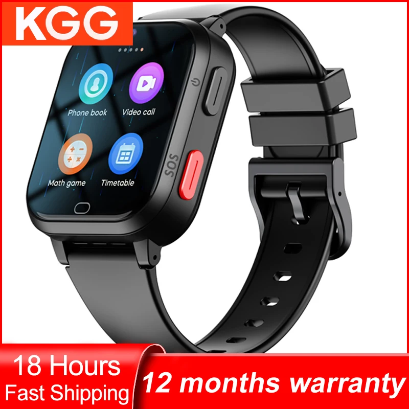 4G Phone Watch 1GB+8GB HD Video Call Remote Monitor GPS Tracker SOS WiFi APP Download Bluetooth Clock Children Christmas Gifts