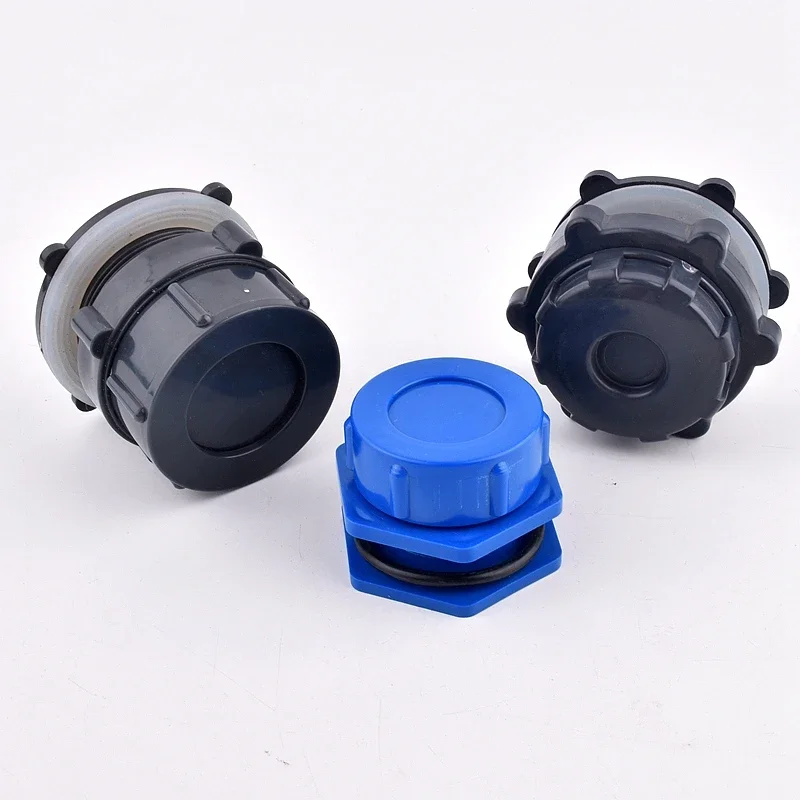 1 pc PVC garden irrigation quick connect fitting for water tank tube inlet outlet with end cap design compatible with DIN standa