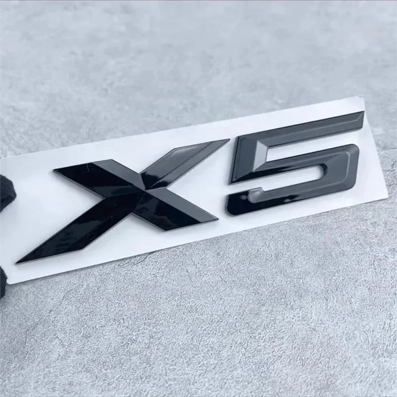 OK 3D ABS For BMW X 5 E70‎E53‎F15 X5 Letter Trunk Emblem Rear Badge Decal Sticker Black Brand New And High Quality view 4