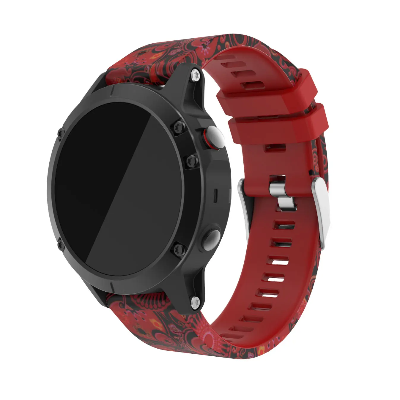 Dây Đeo Cho Garmin Fenix 5 47Mm Đồng Hồ Thông Minh Smartwatch Họa Tiết In Hình Dây Đeo Silicone Vòng Đeo Tay Garmin Fenix 5 In 46Mm 47mm Ban Nhạc Tiếp Liệu