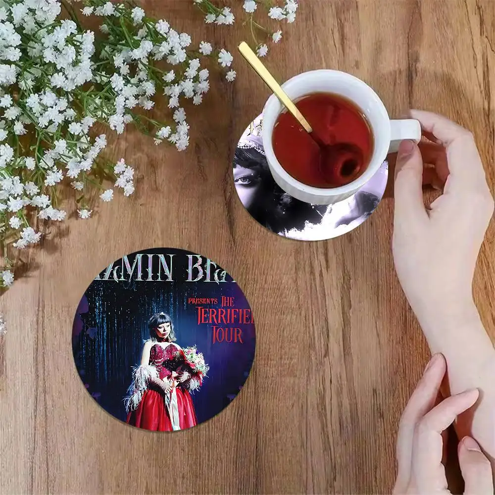 Singer J-Jazmin B-Bean Album Vintage Wooden Designs for Coffee & Tea, Washable Art Pieces for Cozy Home Cafe