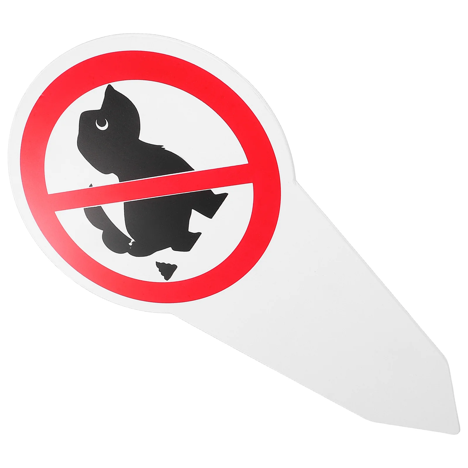 No Dog Poop Signs No Pooping Warning Yard Stake Sign for Garden Lawn Decoration Outdoor Puppy Prevention Marker