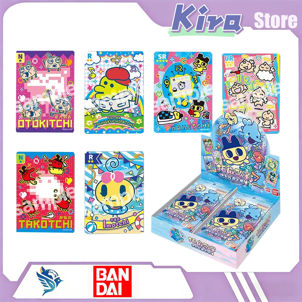 bandai-tamagotchi-happy-card-collection-dou-dingji-and-his-friends-anime-peripheral-whole-box-designer-toys-surprise-gift