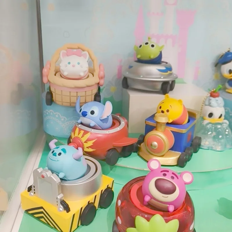 2025 New Miniso Disney Tsum Tsum Parade Series Blind Box Anime Figure Stitch Alien Merchandise Trendy Toy Desktop Cute Ornament