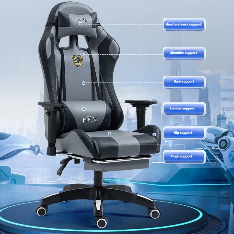 Factory Selling Lumbar Support Ergonomic PC Gaming Chair Office Home Furniture China with Comfortable