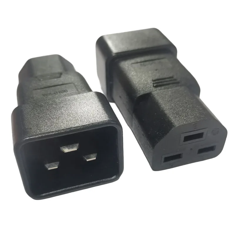

1 шт. черный адаптер питания 16 А IEC 320 C20 в C21 «папа-мама» переходник переменного тока для серверного шкафа PDU/UPS