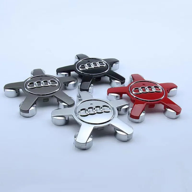 4 قطعة سيارة خمسة مخالب عجلة غطاء مركزي محور يغطي شعار السيارات اكسسوارات الديكور لأودي A4 B8 B6 B9 B7 A3 8P 8V 8L A6 C7 C6 #1