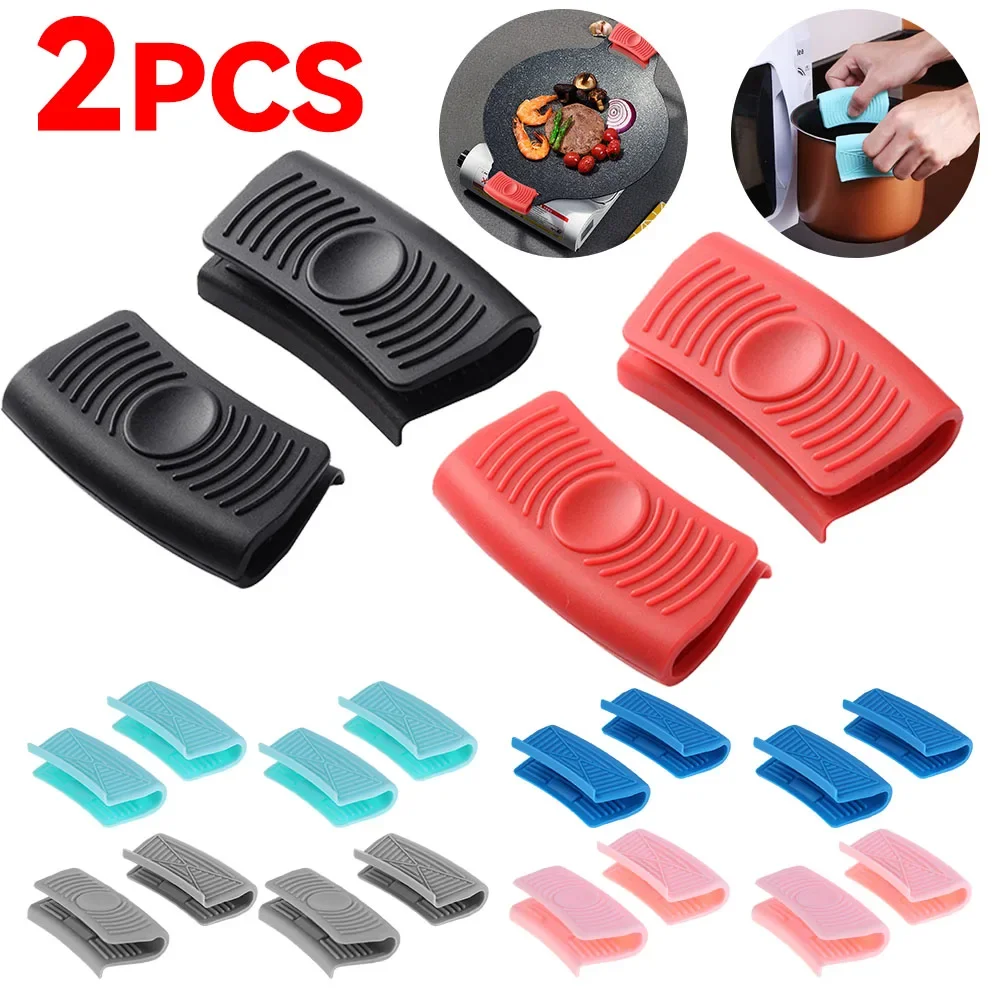 

Silicone Pot Clip Holder ​Convenient Insulation Oven Mitts Portable Pot Pinch Grips Heat Resistant for Kitchen Cooking