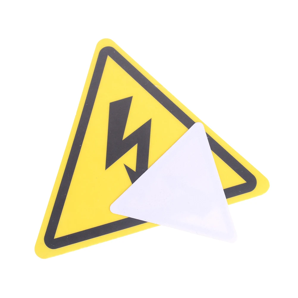 2 Stück Gefahren-Hochspannungs-Elektrizitäts-Warnschild-Sicherheitsaufkleber – Detail 5