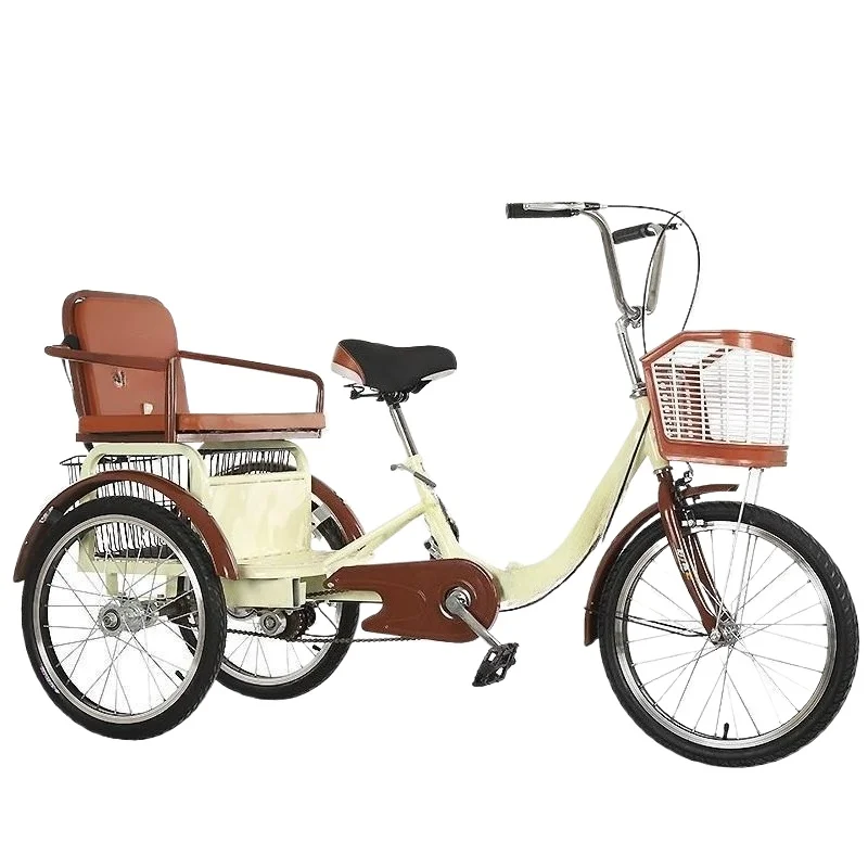 

Pedal tricycle, bicycle, double shopping bicycle