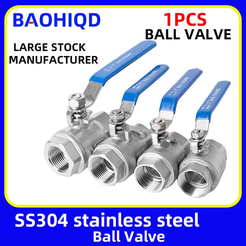 304 Stainless Steel Ball Valve 1/4