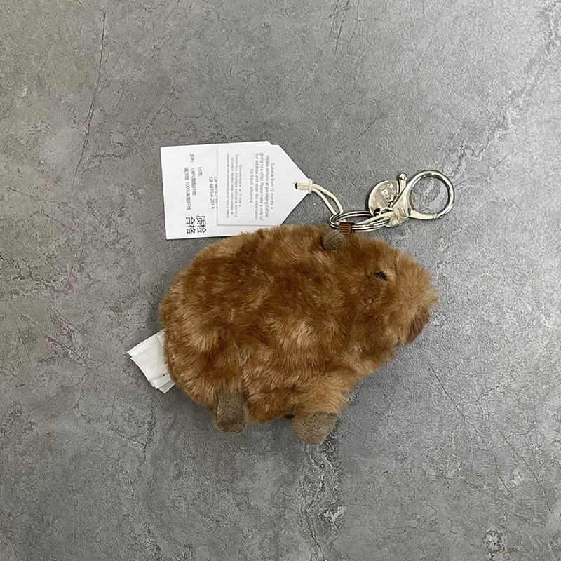 Blumen-Hasen-Taschenanhänger, Dunkelwolken-Taschenschlüsselanhänger, Frosch-Plüschtier, Nilpferd-Plüschschlüsselanhänger, Capybara-Taschenanhänger – Detail 3