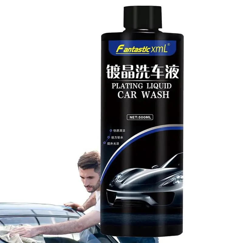 

Car Wash Detergent 500ml Waterless Car Detailing Detergent Car Cleaning Detergent Car Paint Cleaner Water Stain Remover For