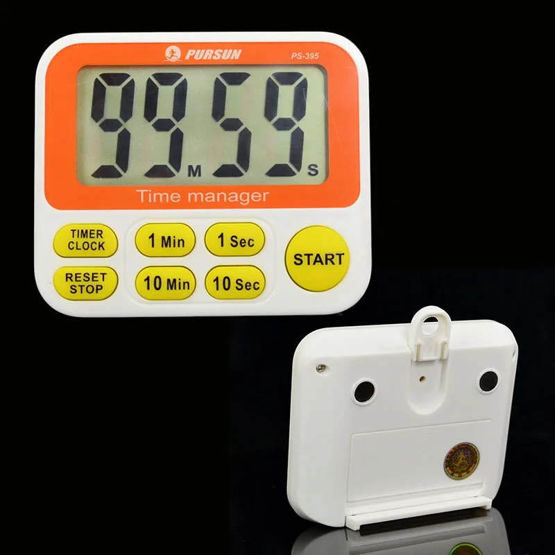 Digital LCD Sport Shower Kitchen Egg Timer Time Reminder Manager Cooking Running Count Down Up Electric Wall Loud Alarm Clock