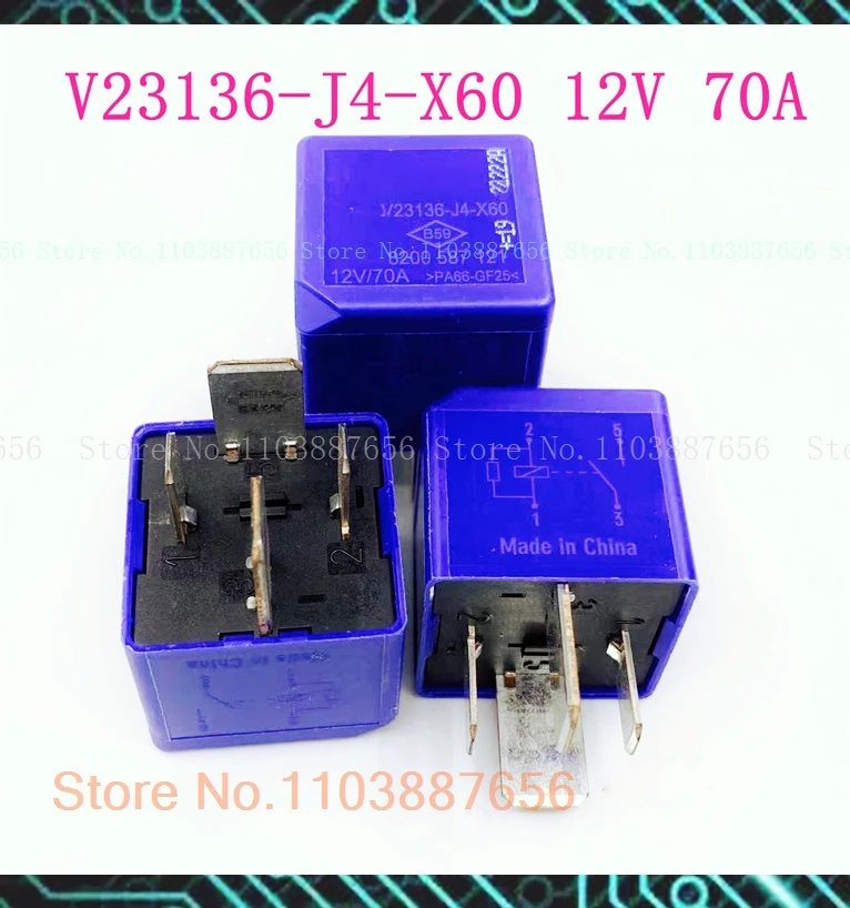 

V23136-J4-X60 12В 70А ДИП-4